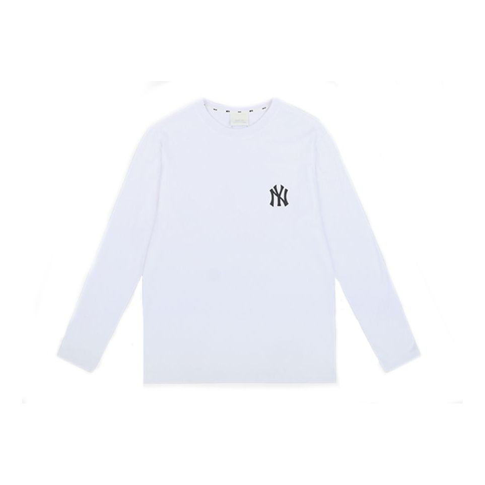 MLB Black NY Long Sleeves Unisex White 31TSL1011-50W