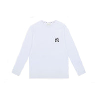 MLB Black NY Long Sleeves Unisex White 31TSL1011-50W