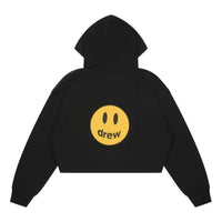 Drew House Cropped Zip Up Hoodie 'Black' DW-FW22-1222-03