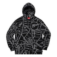 Supreme SS19 Gonz Embroidered Map Hooded Sweatshirt Black SUP-SS19-656