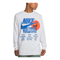 Nike Sportswear World Tour Long Sleeve 'White Royal Blue' DA0629-100