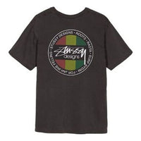 Stussy Rasta Sk8 Tee Printing Short Sleeve Unisex Black 1904239-01