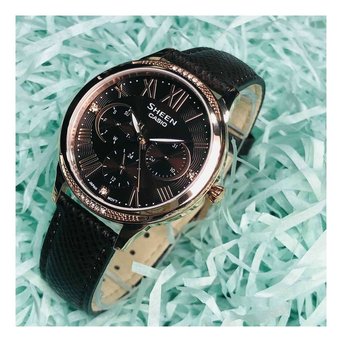 CASIO SHEEN Water Resistance Brown Analog SHE-3058PGL-5A
