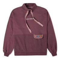 (WMNS) Converse Tapesyt Crew Sweatshirt Asia Sizing 'Dark Mauve' 10025059-A02