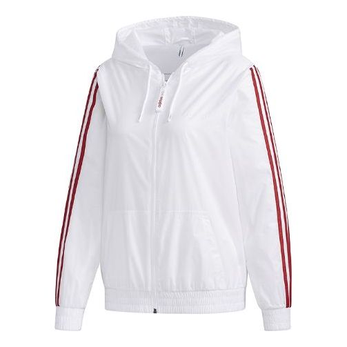 (WMNS) adidas neo MCKY&MNN Windbreaker Jacket White EI4547