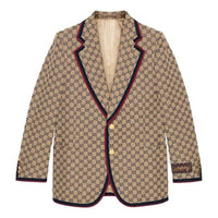 Gucci Canvas single breasted Jacket Khaki 654922-ZKU09-9078