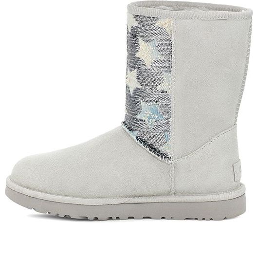 (WMNS) UGG Star Snow Boots Gray White 1111029-GRV