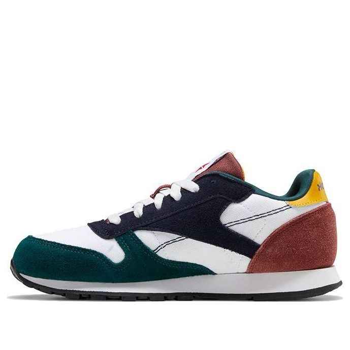 Reebok Classic Leather Running Shoes K White/Blue/Green FX2763
