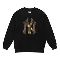 MLB Large Logo Printing Sports Round Neck Unisex Black 31MT15941-50L