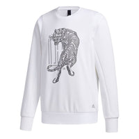 adidas WJ GFX SWT Sports Round Neck Pullover White GF4041