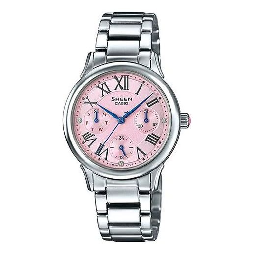 Casio Sheen Analog Watch 'Silver Rose Pink' SHE-3049D-4A
