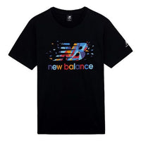 New Balance Men's New Balance Logo Printing Short Sleeve Black AMT03301-BK