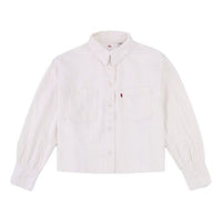 Levis lapel Short Casual Denim Shirt White 29431-0004