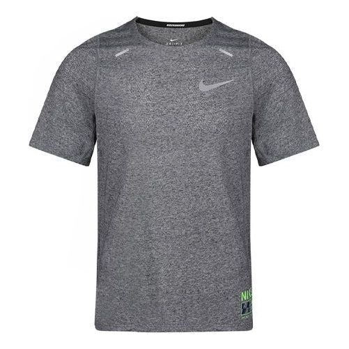 Nike RISE 365 FUTURE FAST Running Short Sleeve Gray CU5439-063
