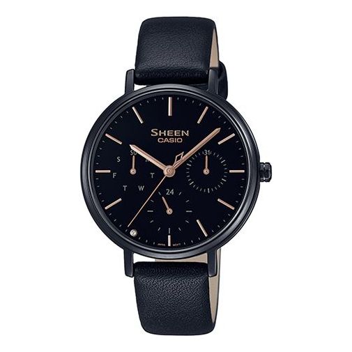 CASIO Waterproof SHEEN Quartz Sapphire Crystal Black Analog SHE-4541BL-1AUPR