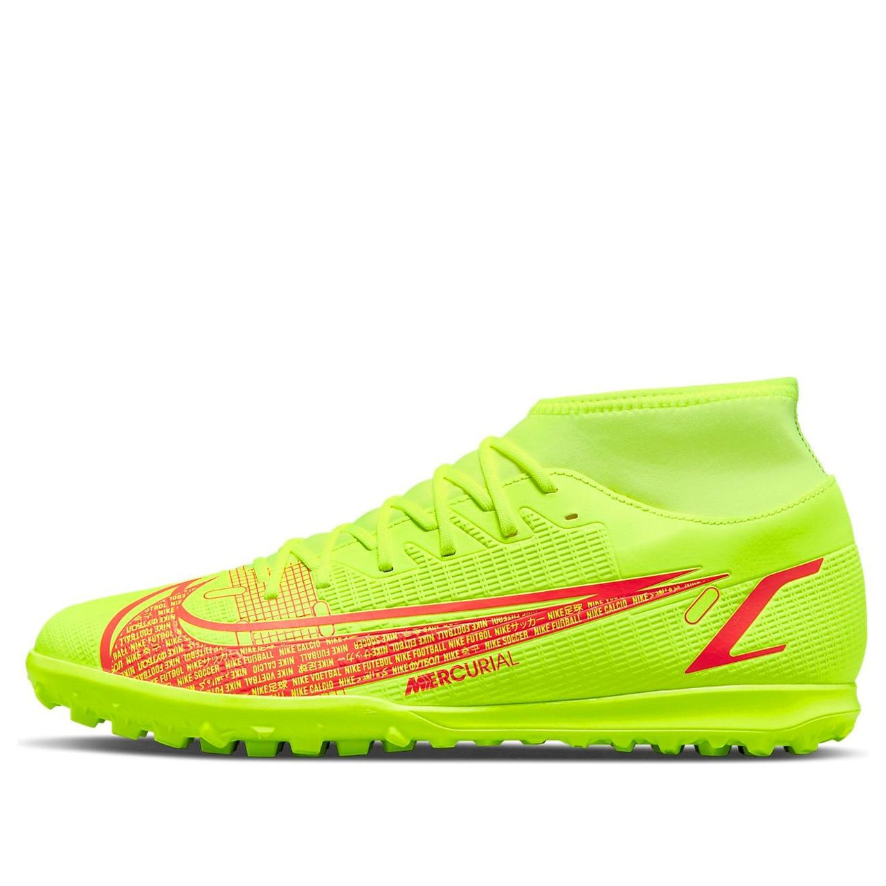 Nike Mercurial Superfly 8 Club TF Turf Soccer Shoes Yellow CV0955-760