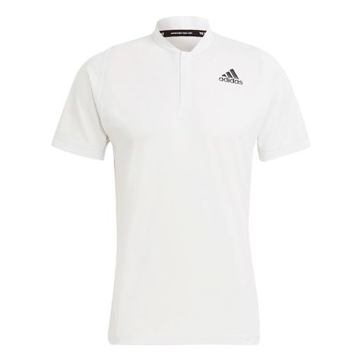 adidas Tennis Sports Short Sleeve Polo Shirt White GP7833