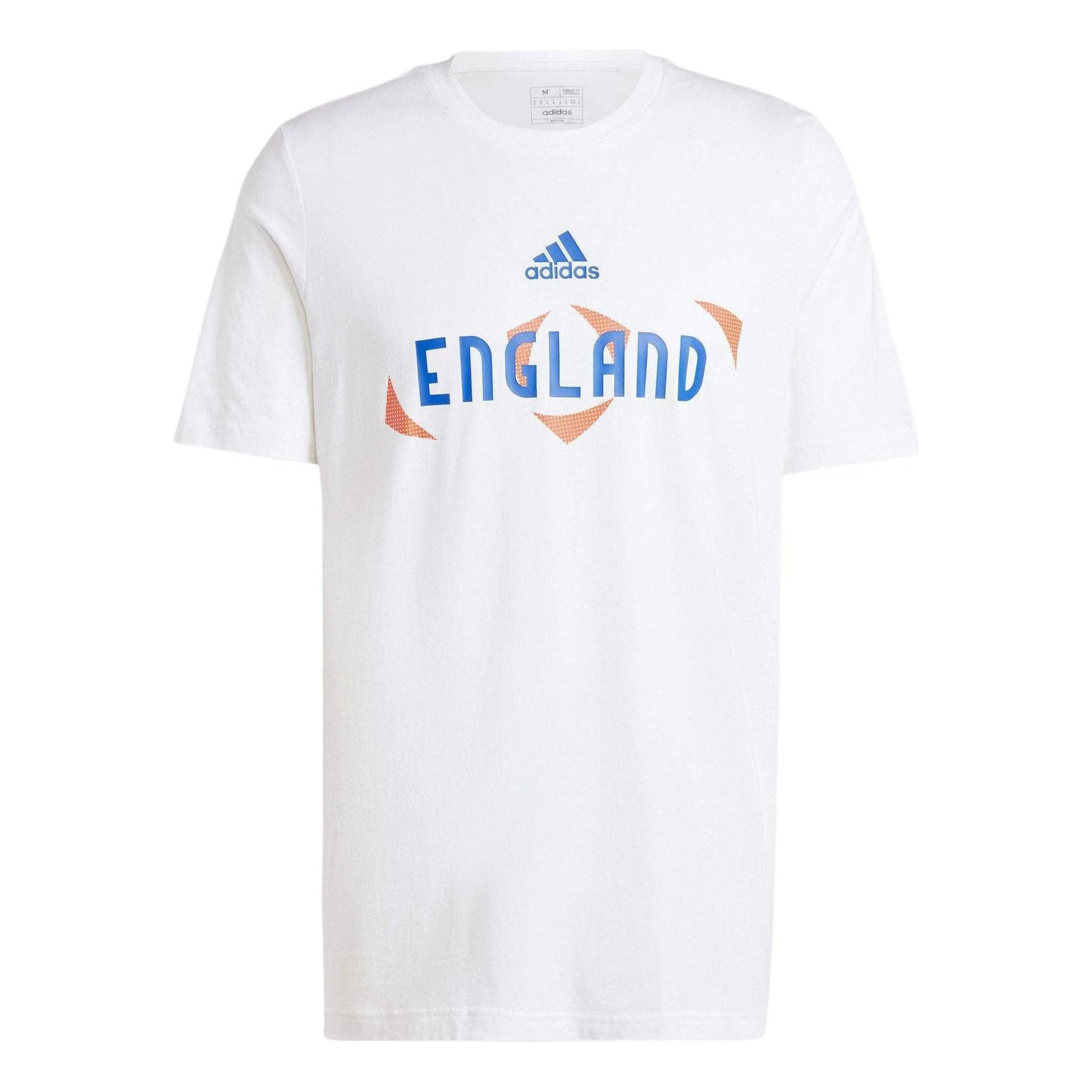 adidas UEFA EURO24 England T-Shirt Asia Sizing 'White Blue' IT9320