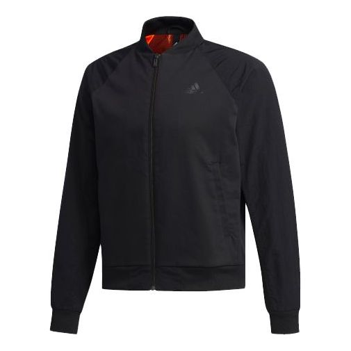 adidas M Id Bmb Jkt Ap Solid Color raglan sleeve Sports Jacket Black FN1674