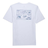 Li-Ning Sports Fashion Series Printing Round Neck Short Sleeve White AHSQ313-2