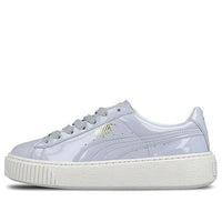 (WMNS) PUMA Basket Platform Patent Halogen Blue 363314-01