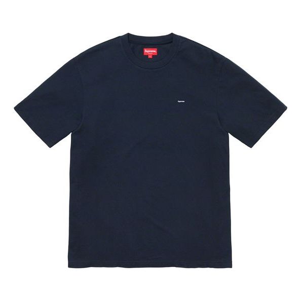 Supreme FW19 Week 1 Small Box Tee Short Sleeve Unisex Navy Blue SUP-FW19-419