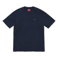 Supreme FW19 Week 1 Small Box Tee Short Sleeve Unisex Navy Blue SUP-FW19-419