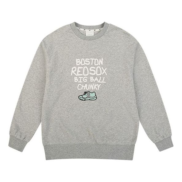 MLB Unisex Daddy Shoes Series Sweatshirt Gray 31MT06011-43M