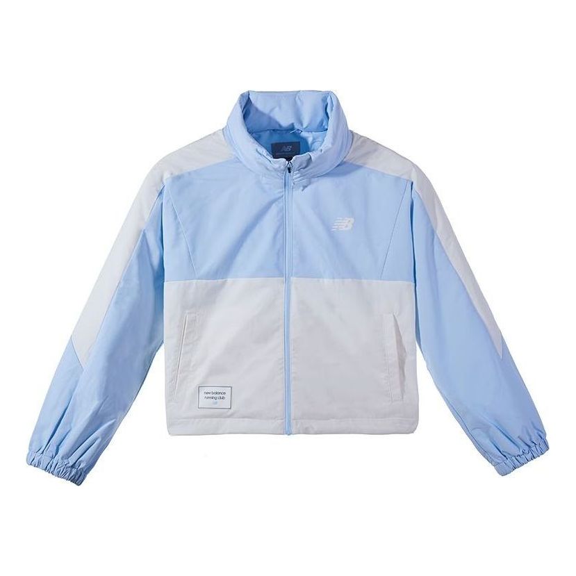 (WMNS) New Balance Running Club Nylon Jacket Asia Sizing 'Blue' NAE12412-LBL