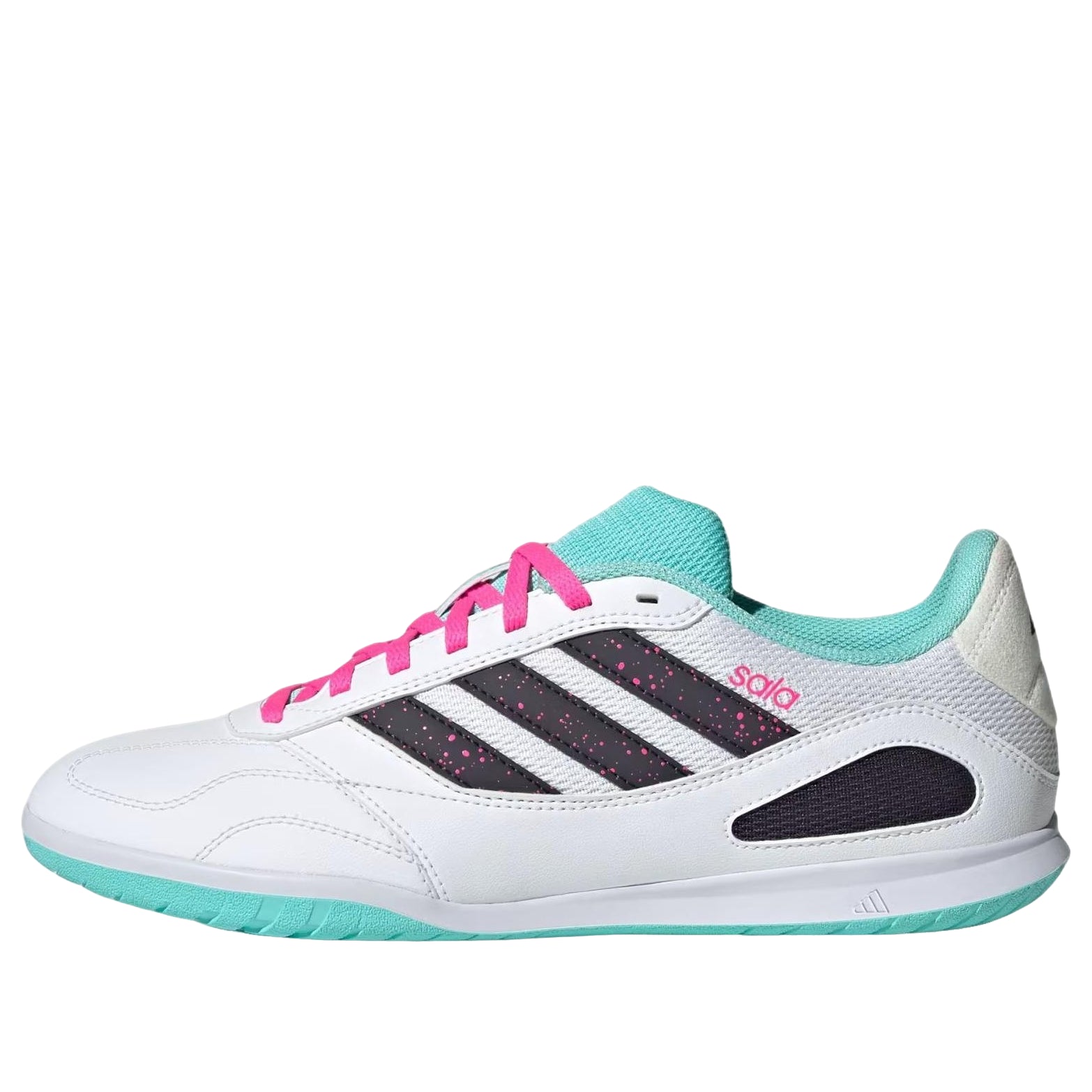 adidas Super Sala Competition 3 Indoor 'Cloud White Aurora Black Flash Aqua' JR5397