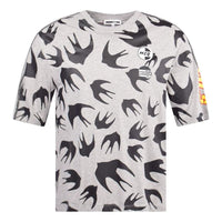 McQ Alexander McQueen Classic Printing Cotton Short Sleeve Unisex light grey 527529-RMT70-1225