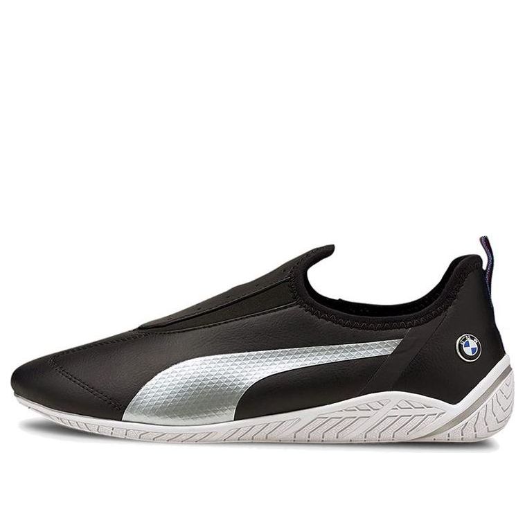 (WMNS) PUMA Bmw M Motorsport Ridge Cat Low Top Running Shoes Black/White/Grey 306636-01