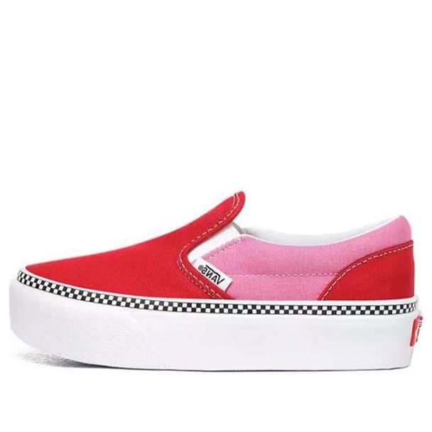 (PS) Vans 2-Tone Classic Slip-on Platform 'Red' VN0A3TL1WVX