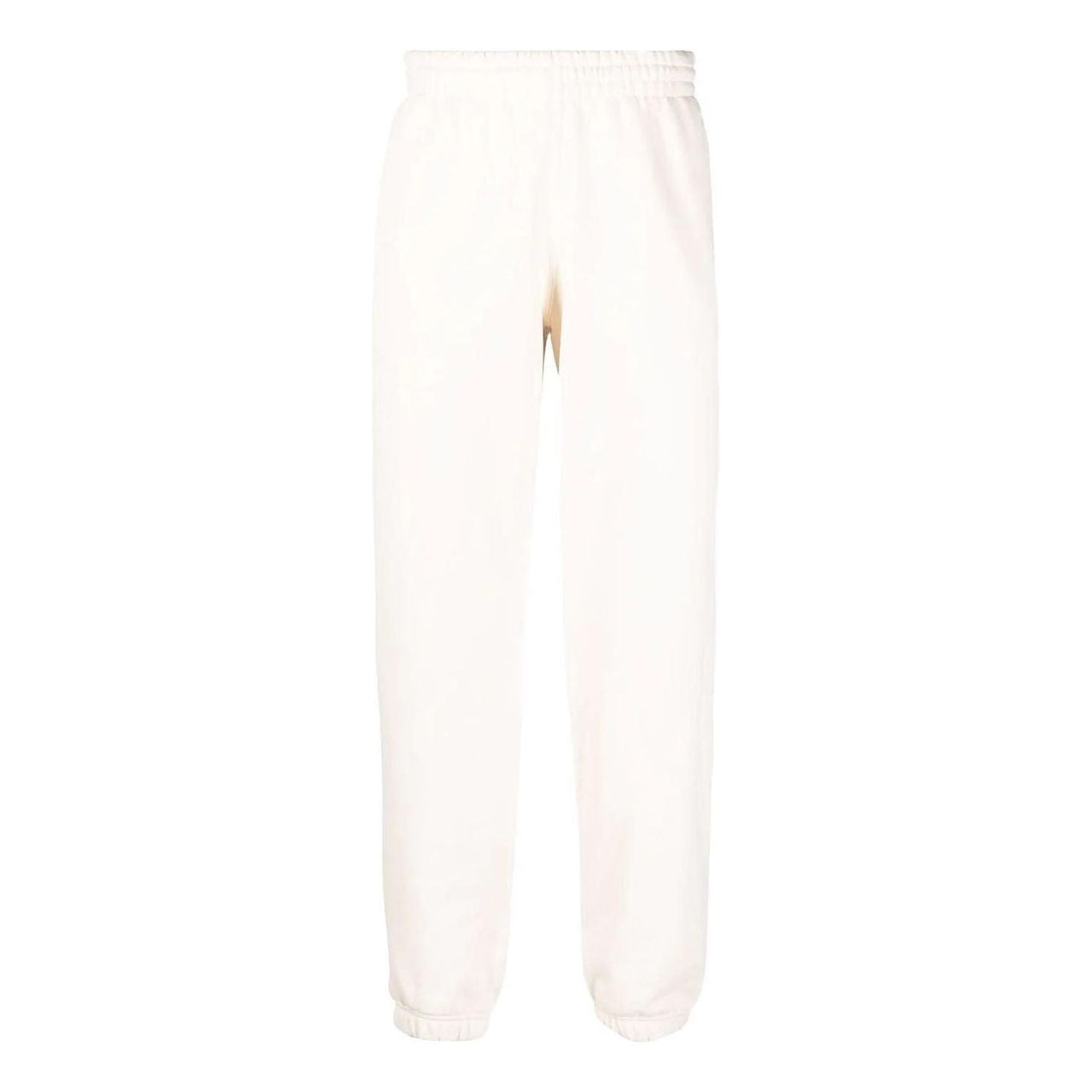 Men's adidas Solid Color Bundle Feet Straight Sports Pants/Trousers/Joggers White H62546