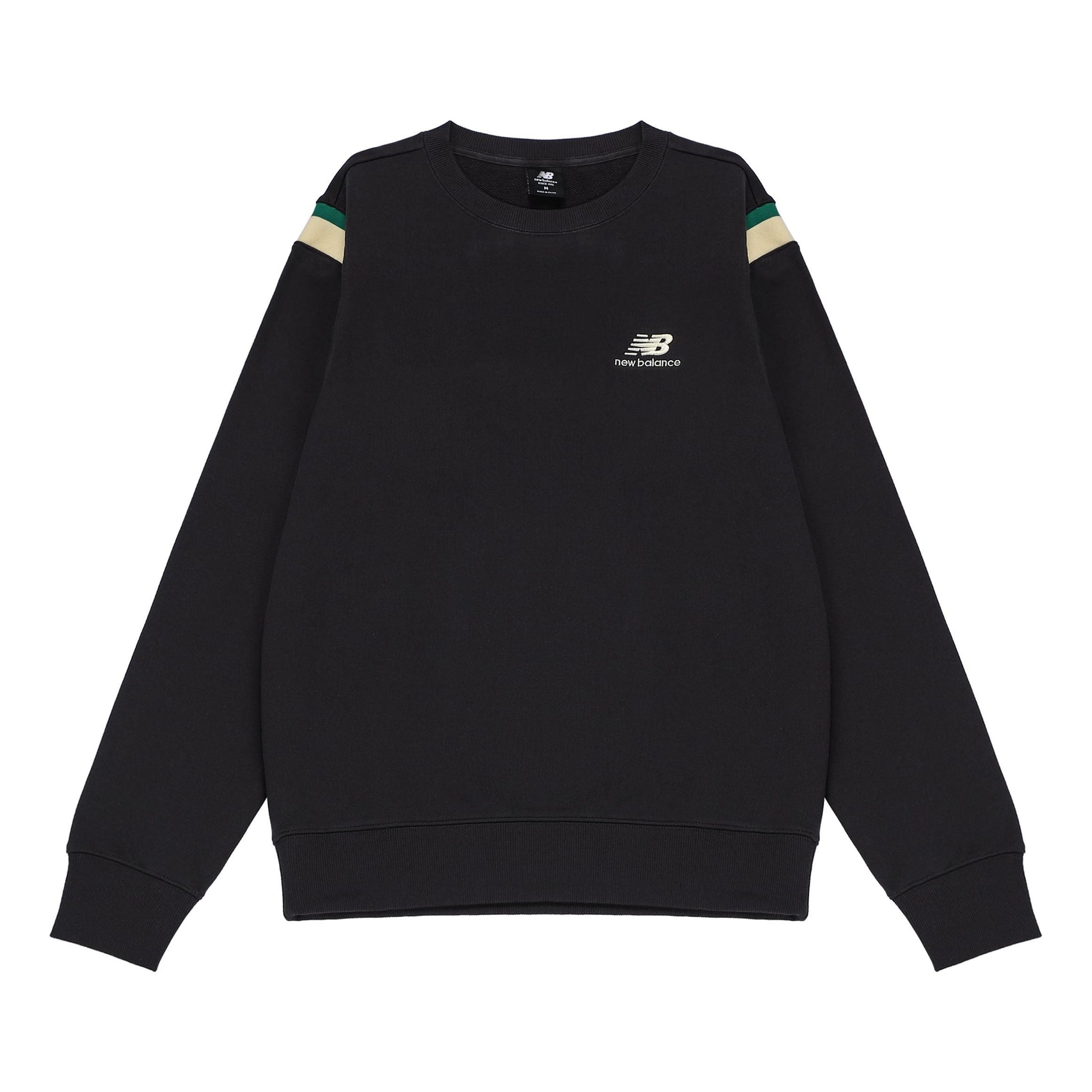 New Balance Lifestyle Sweatshirt Asia Sizing 'Black' AMT23559-PHM