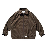 WTAPS Academy Zipper Long Sleeves Jacket Brown 192TQDT-JKM01-OD