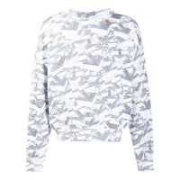 Men's Off-White Cotton Geometry Pattern Full Print Round Neck Long Sleeves White OMBA035R20E300339910