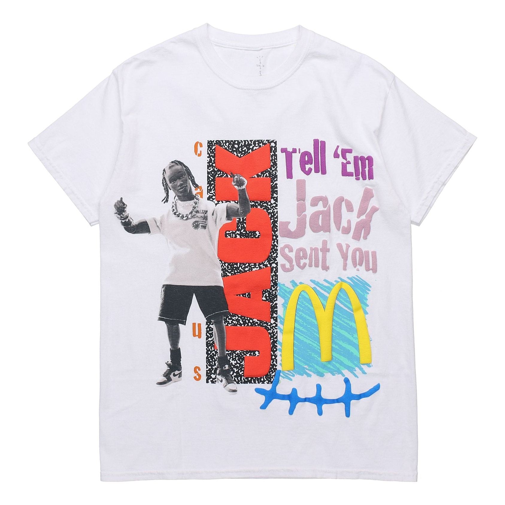 Travis Scott Cactus Jack x Mcdonald Unisex Printing White CJMD-SS01