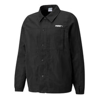 PUMA Classics Retro Casual Coach Jacket Black 534367-01