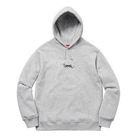 Supreme SS19 Tag Hooded Sweatshirt HeatherGrey SUP-SS19-576