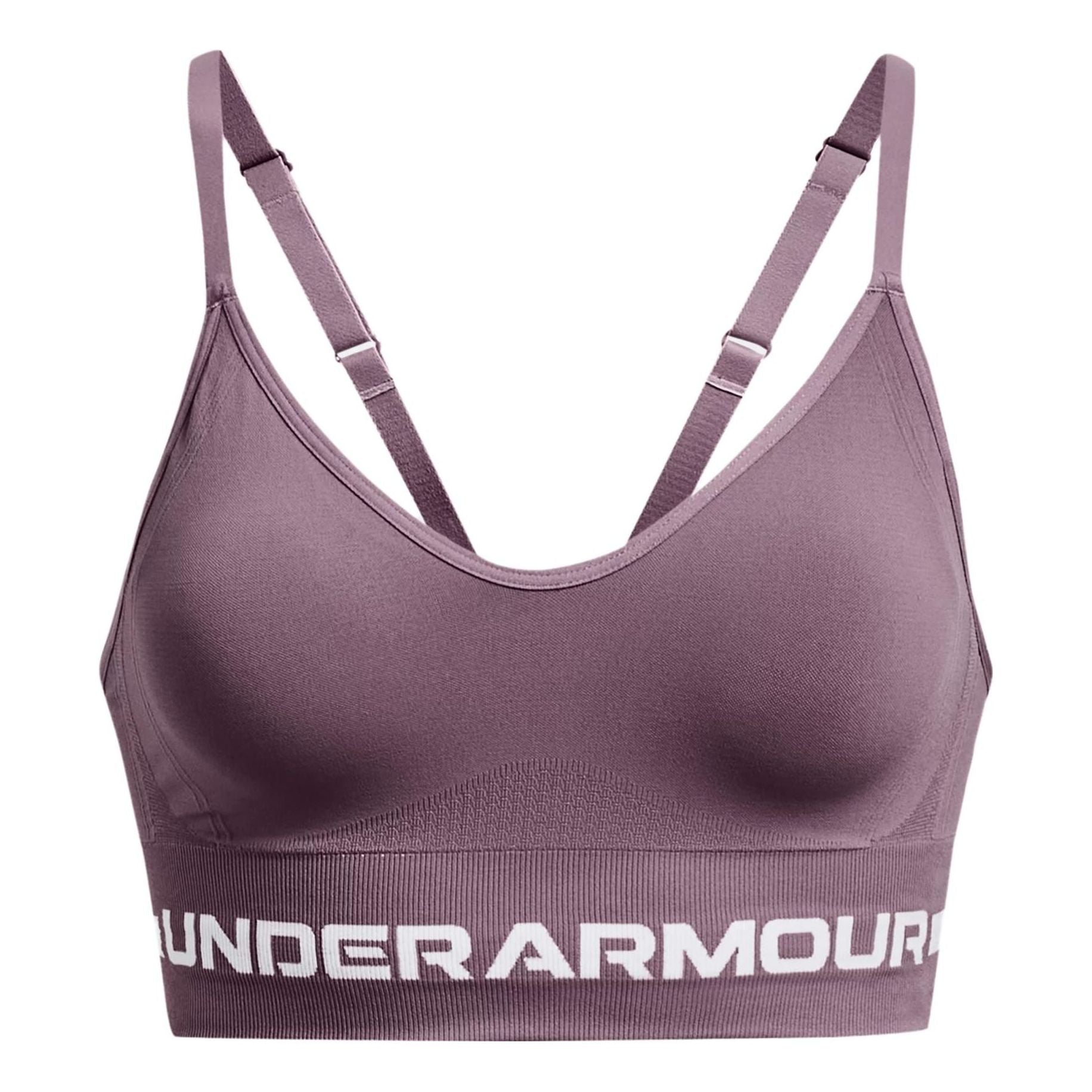 (WMNS) Under Armour Seamless Low Long Bra 'Purple' 1357719-500
