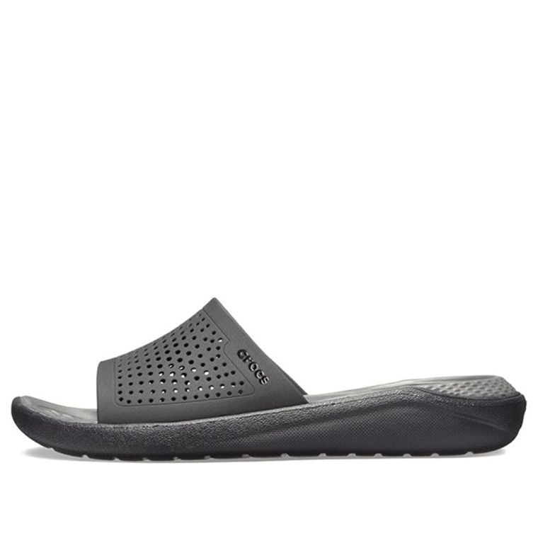 Crocs LiteRide Black Gray Sandals 'Black Grey' 205183-0DD