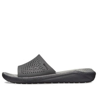 Crocs LiteRide Black Gray Sandals 'Black Grey' 205183-0DD