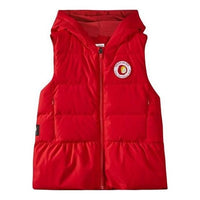 (GS) Skechers Letter Printed Hooded Down Vest 'Red' L422G073