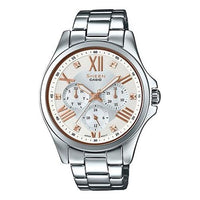 CASIO SHEEN Champagne Watch Dial Silver Strap  Silver Analog SHE-3806D-7B