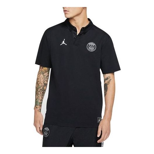 Air Jordan Paris Saint-Germain Logo Short Sleeve polo BQ8353-010