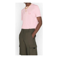 DIOR Cd Icon Logo Embroidered Short Sleeve For Men Pink 013J600A0589-C400