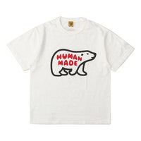 HUMAN MADE Chest Bear Printing Short Sleeve Unisex White HM19TE022