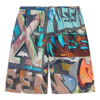 Off-White SS22 Graffiti Full Print Printing Shorts Ordinary Version Multi-Color OMCB067S22FAB0028400