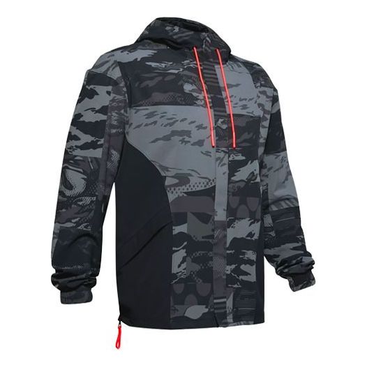 Men's Under Armour Moments Casual Sports Protection Hooded Jacket Black 1351337-001